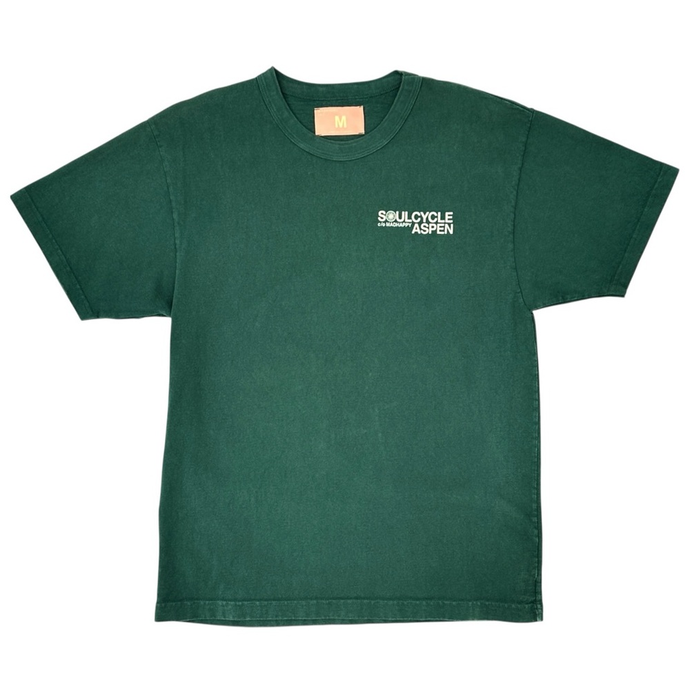 Madhappy x Soulcycle Limited Edition Aspen Colorado Dark Green T-Shirt Tee sz M